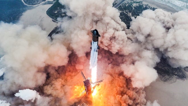 SpaceX's Starship takes off for its fourth test flight on the way to creating jumbo rockets that can fly astronauts to the Moon and even Mars.